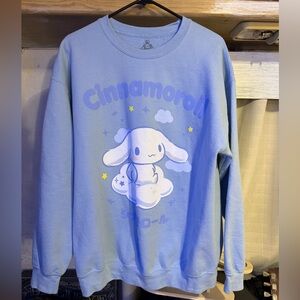 CINNAMAROLL clouds Sanrio pastel L fleece sweater hello Japan kawaii SOLD OUT